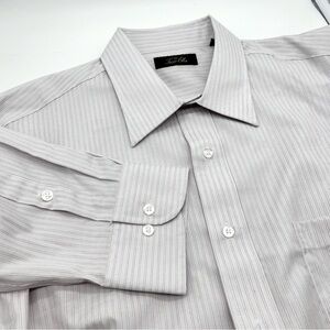 Tasso Ella‎ pinstripe dress shirt men’s XL.